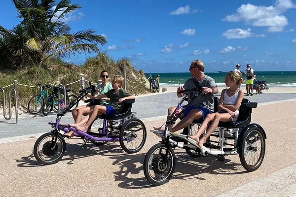 South Beach Adventure: Explore Miami on an Electric Side-by-Side Bike!
