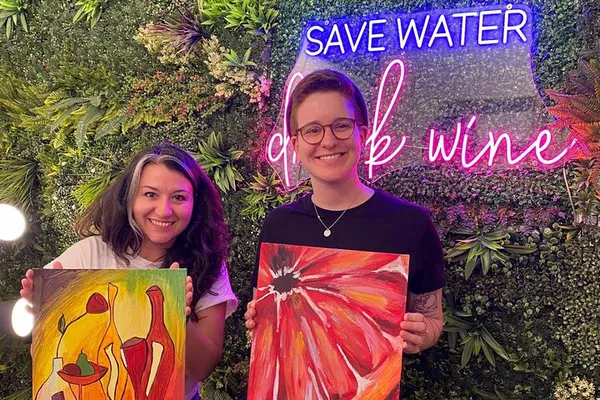 Unleash Your Inner Artist: Paint & Wine in Rome's Piazza Navona!