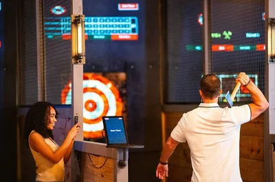 Orlando: Axe Throwing Fun at Dezerland Park!
