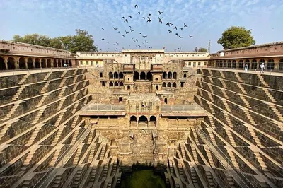 Uncover Ancient Wonders: A Day Trip to Abhaneri's Chand Baori Stepwell from Jaipur