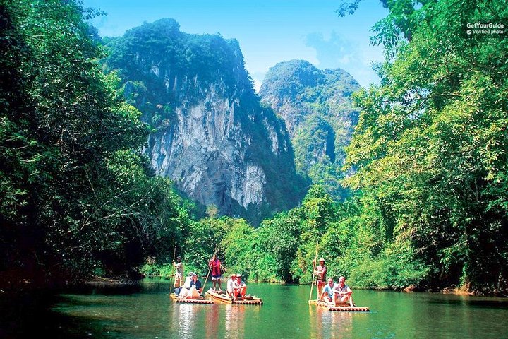 Khao Sok Adventure: Bamboo Rafting & Elephant Bathing from Khao Lak