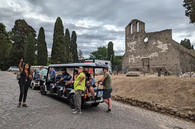 Uncover Ancient Rome: Appian Way Golf Cart Adventure!