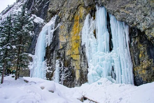 Grotto Canyon Ice Walk: Discover Ancient Pictographs & Frozen Wonders