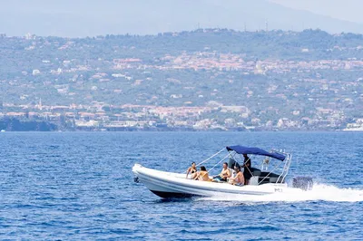 Catania Coast Dinghy Tour: Aperitivo, Skipper & Cyclopean Isles!
