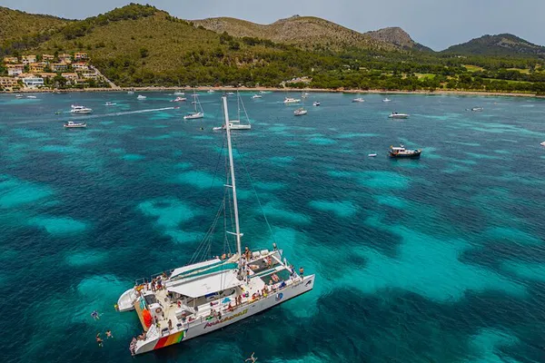 Mallorca's North Coast Catamaran Adventure: BBQ, Bays & Snorkeling!