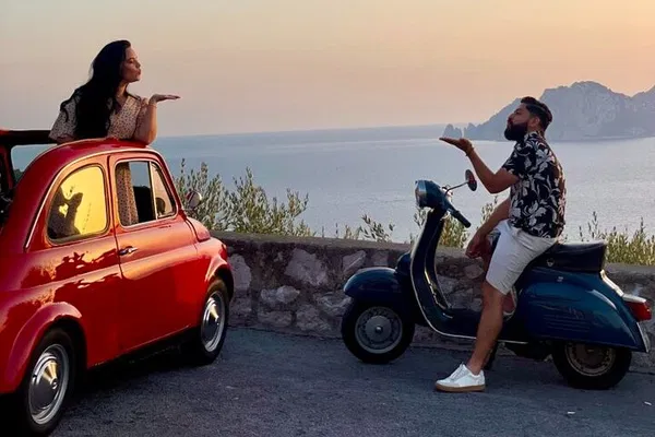 Sorrento Sunset Photo Tour: Capture Capri's Charm in a Vintage Fiat!