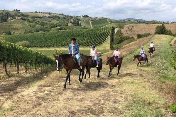 San Gimignano Horse Ride, Tuscan Lunch & Chianti Wine