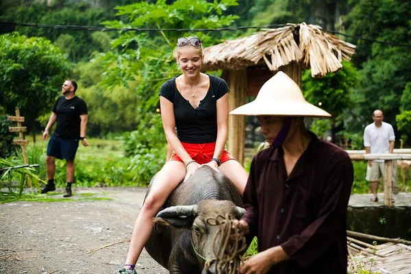 Ninh Binh's Immersive Rural Life: Buffalo Riding, Rice Planting & Fishing Eco-Adventure