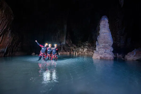 Unearth Mallorca's Secrets: Cova de Coloms Sea Caving Expedition