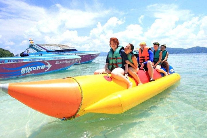 Phuket's Coral Island Adventure: Snorkel, Speedboat & Banana Boat Bliss!