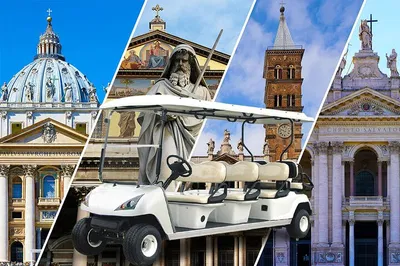 Rome's Papal Basilicas: Golf Cart Tour & VIP Access