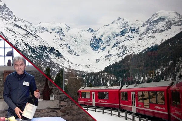 Bernina Red Train & St. Moritz Private Tour from Como/Milan