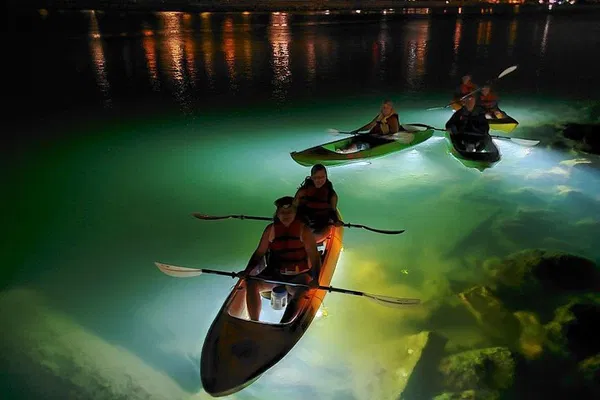 St. Pete Beach Night Kayak Tour: LED & Fish Feeding!