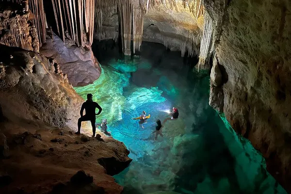 Mallorca Aquatic Cave Adventure: Swim, Rappel & Explore!