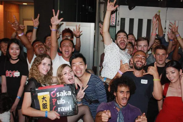 Unleash Osaka's Night: Pub Crawl Adventure!