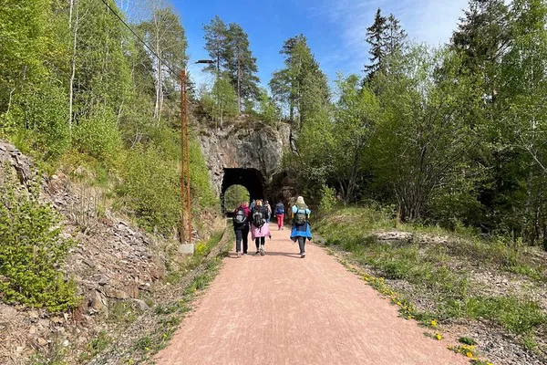 Hike Old Drammen Line: Rail Trail Adventure near Oslo