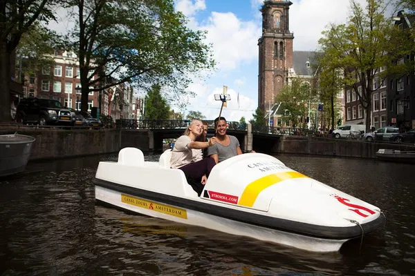 Amsterdam Canal Adventure: Pedal Boat Sightseeing!
