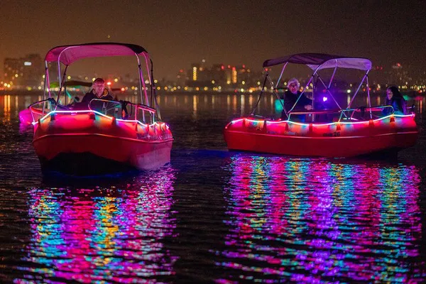 San Diego Bay: Glow Electric Boat Night Date!