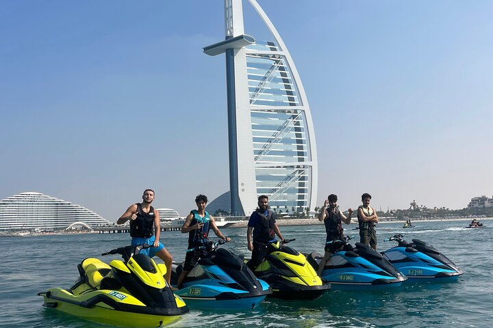 Dubai's Iconic Burj Al Arab: Thrilling Jet Ski Adventure!