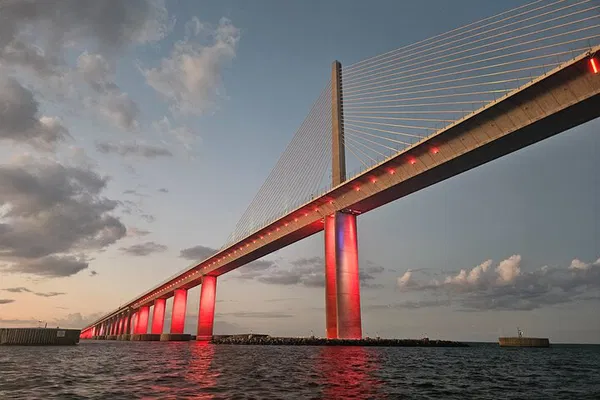 Sunset Spectacle: Private Boat Tour of St. Pete's Bridges & Gulf