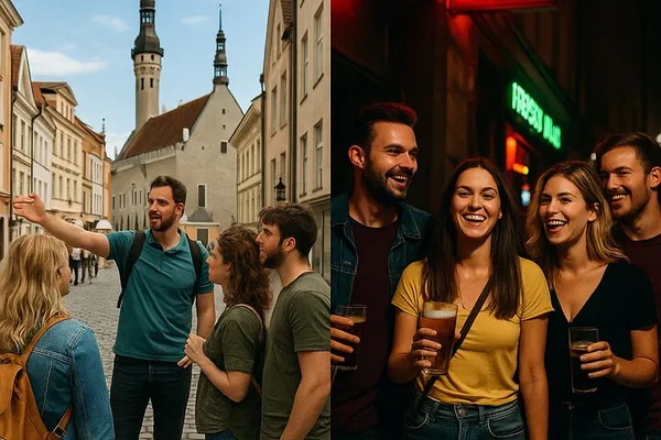 Tallinn: Old Town Tour, Pub Crawl & Hostel Stay