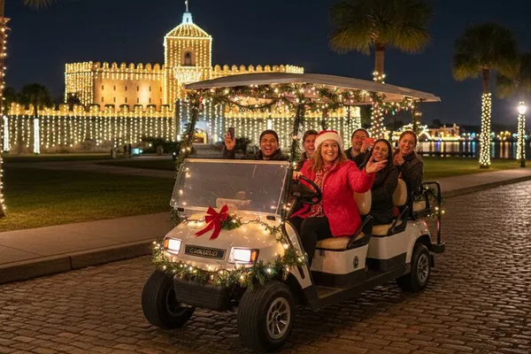St. Augustine Nights of Lights E-Cart Tour