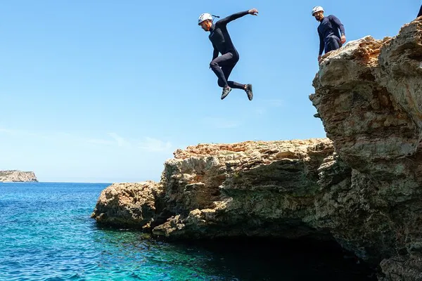 Ibiza Coasteering: Cliff Jump, Cave & Snorkel Adventure