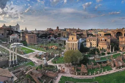 Rome: Palatine Hill, Roman Forum & Colosseum Panorama