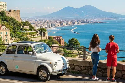 Naples: Cruise Through History in a Vintage Fiat 600!