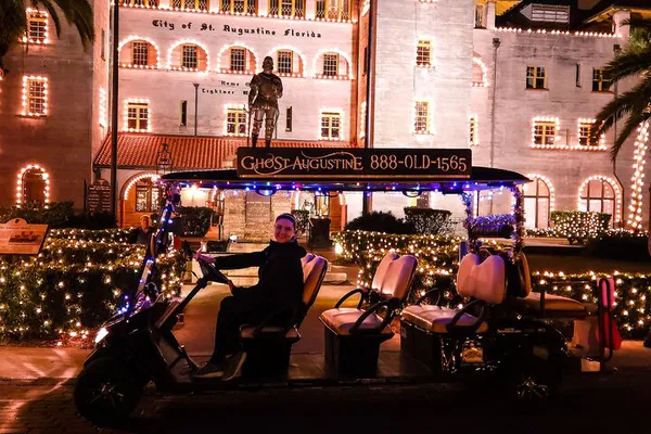 St. Augustine Night of Lights EV Tour: Magical Ride!