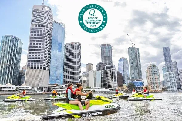 Brisbane Moreton Bay Jet Ski Safari: Dolphins & City Views!