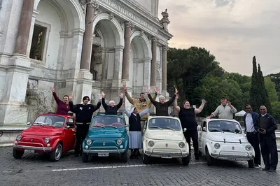 Rome Fiat 500 Tour: Photoshoot in a Classic Italian Car