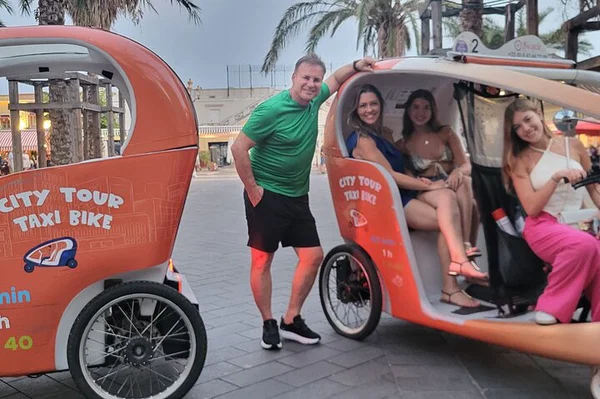 Discover Nice: Eco-Friendly Taxi Bike Adventure!
