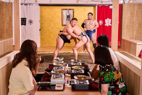 Tokyo Sumo Show: Hot Pot & Mochi Fun!