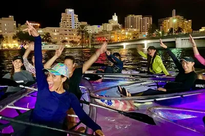 Miami Beach Night Kayak Glow Tour: Clear Kayak Adventure