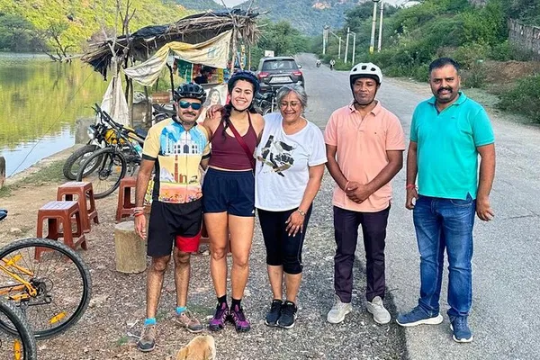 Sunset Majesty: Electric Bike Tour to Monsoon Palace