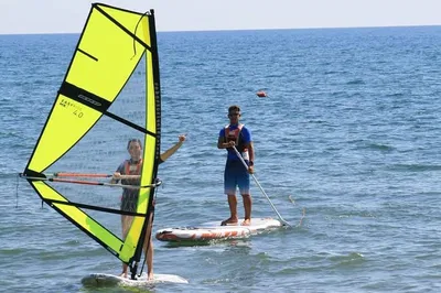 Master the Waves: Beginner Windsurfing Lesson on Lake Bracciano