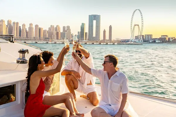 Sunset Bliss: Dubai Marina Yacht Tour with Drinks