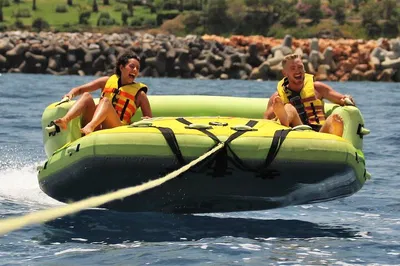 Barcelona Banana Boat Ride: Thrills & Ocean Views!