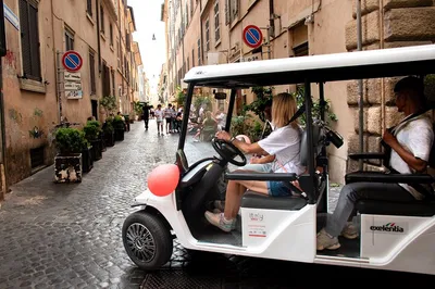 Effortless Roman Exploration: Private Golf Cart Tour Adventure