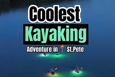 Glide Through the Night: Illuminated Clear Kayak Adventure