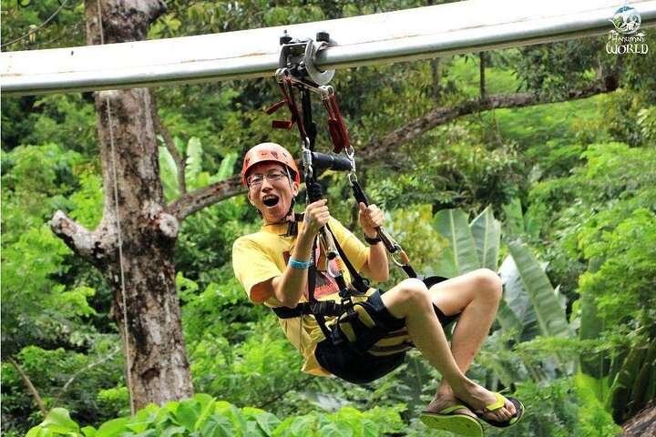 Soar Through Phuket's Jungle: Zipline Adventure at Hanuman World!