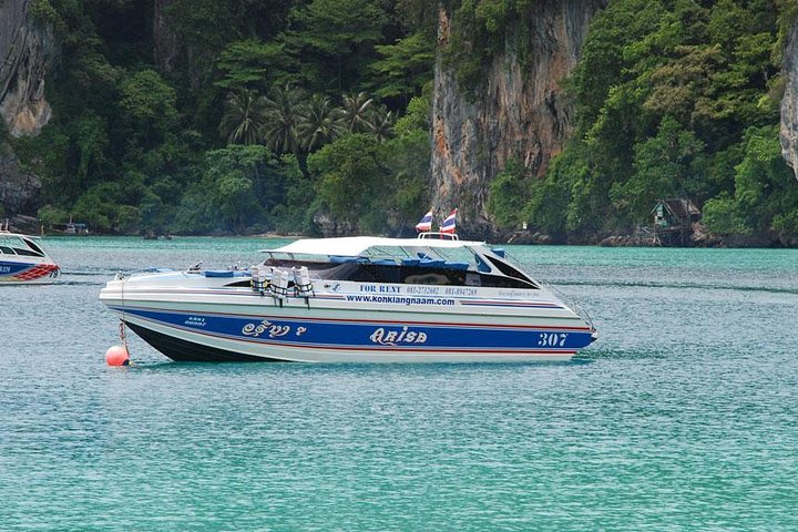 Phi Phi Island Speedboat Adventure: Explore Hidden Beaches & Marine Life!