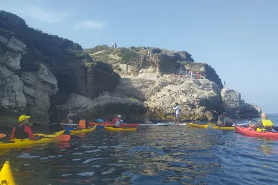 Uncover Sorrento's Mystical Coastline: Kayak Adventure to Queen Giovanna's Baths