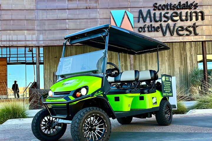 Discover Old Town Scottsdale: Limo Golf Cart Adventure!