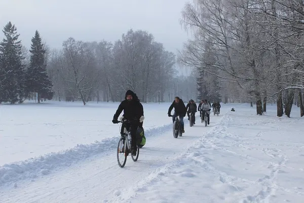 Tallinn Winter Bike Tour: Explore History & Cozy Cafe