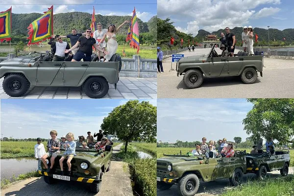 Ninh Binh's Hidden Gems: A Thrilling Jeep Adventure Through Rice Paddies & Ancient Temples