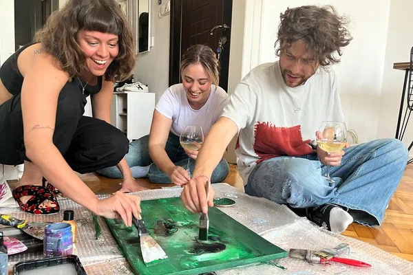 Uncork Your Inner Artist: Istanbul Wine & Paint Night at a Local's Home
