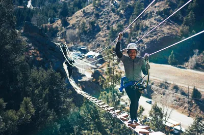 Conquer Cliffs: Mount Blue Sky Via Ferrata Adventure in Idaho Springs