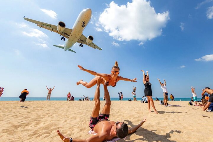 Phuket Plane Spotting & Monkey Cave Temple Private Tour